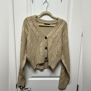 Size Sm Beige Cardigan